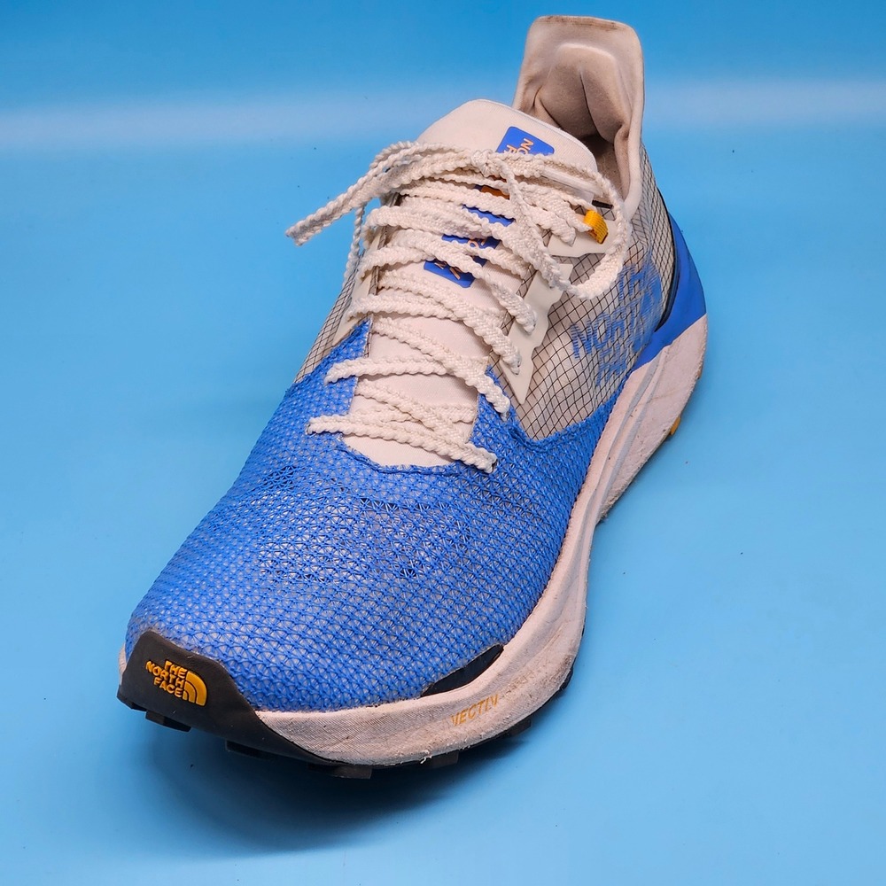 The North‎ Face VECTIV Sky Men's Trail Running Shoes Blue Yellow Size 11